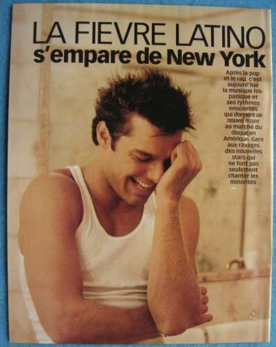 Paris Match N°2615, Coupure De Presse: Ricky Martin, Salma Hayek, Ines Rivero, Jennifer Lopez, Glori