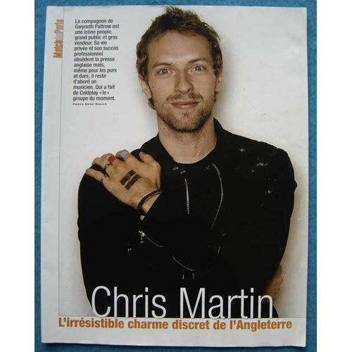 Paris Match N°2933, Coupure De Presse: Chris Martin