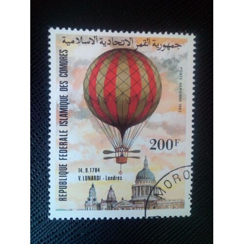 Timbre Comores Y T Pa 194 Ballon De Lunardi 1983 ( 090207 )*