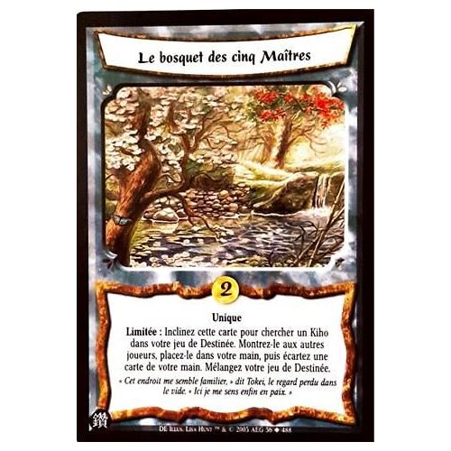 Carte Legend Of The Five Rings : Le Bosquet Des Cinq Maîtres 36/488