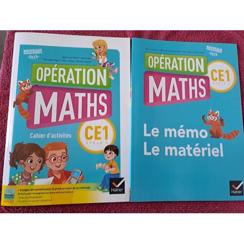 Opération Maths Ce1 Manuel Et Livre Memo/Materiel