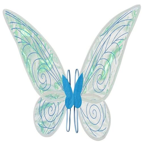 Ailes De Fée Adulte,Blue Deguisement Fee Femme Aile De Fée Adulte Winx Fairy Wings Adult Pour Halloween Anniversaire Noël Thème Fête