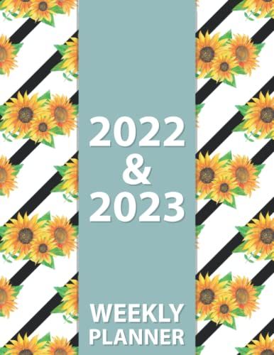 Weekly Planner: 2-Year Weekly Planner Schedule Organizer For Work Or Personal To-Plan Important Dates, Goals, Notes, And To-Do - 24 Months Calendar - Floral Cover