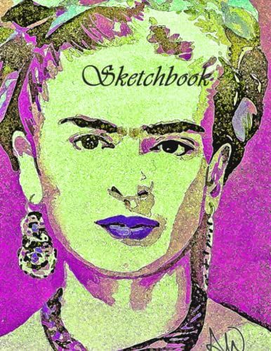 Frida Sketch Book Unlined 8.5 X 11 For Sketching, Drawing, Doodling And Writing
