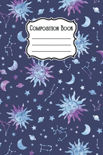 Composition Notebook: Stars Print Composition Notebook - College Ruled 6x9 120 Pages