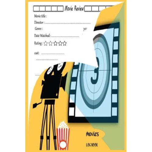 Movie Review Notebook Log Book: For Reviewing All Of Your Favorite Movies, Movie Journal With Table Of Contents & Pre-Numbered Pages (Movie Critic Log)
