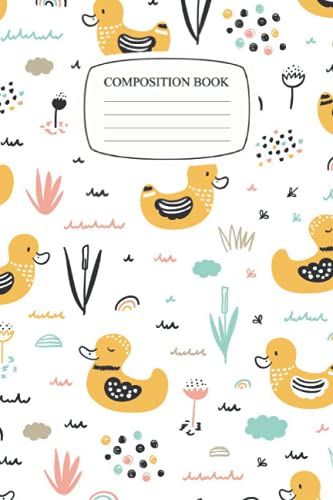 Composition Notebook: 6x9 120 Pages: Ducks Design College Lined Notebook