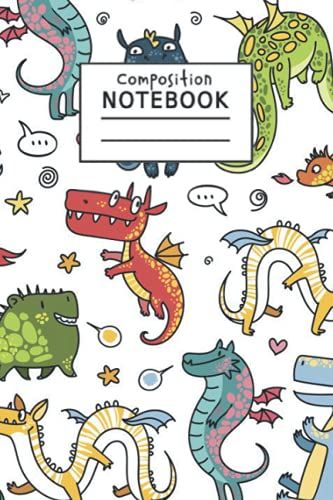 Composition Notebook: Dragons Composition Notebook For Kids, Adults, Students, Teachers Birthday Gift Idea