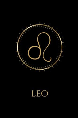Leo Zodiac Notebook: Notebook, Journal, Dairy With 120 Pages With Classic Gold Leo Zodiac Sign