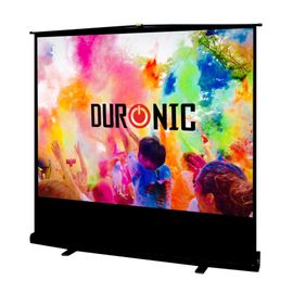 Duronic FPS80 /43 Ecran de Projection ¿ 80 Pouces ou 163 x 122 cm ¿ Format d'image 4:3 ¿ Autoportatif ¿ Repliable ¿ Fixation Murale ou au Plafond ¿ Pour Home Cinema, Salle de Conférence ou Salle de Classe