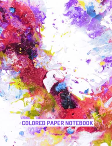Colored Paper Notebook: Lined Notebook With Colored Pages