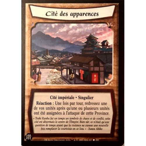 Carte Legend Of The Five Rings : Cité Des Apparences 227/488