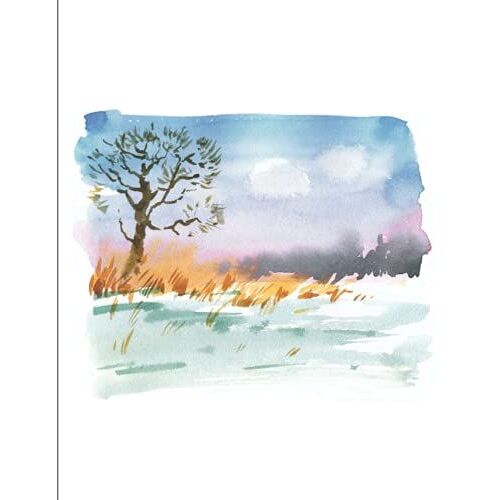200 Sheet Sketchpad For Artist: Watercolor Scenery Design Sketchbook | Sketchbook For Sketching Or Doodling | Large Sketchbooks 8.5x11 200 Pages