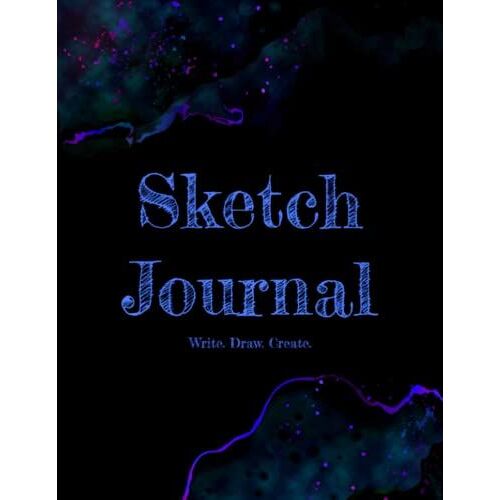 Sketch Journal: Sketch Book Journal Perfect For Drawing, Doodling, & Taking Daily Notes: 8.5" X 11", Abstract Matte Cover, 120 Pages Of Lined, Blank, & Dotted Paper