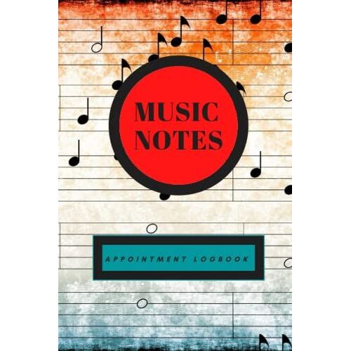 Affordable Music Gig Planner And Notebook - Handy 6x9 Journal To Keep Track Of Your Gigs, Appointments, Contacts And More! 120-Page Appointment Logbook. The Perfect Gift For Any Musician