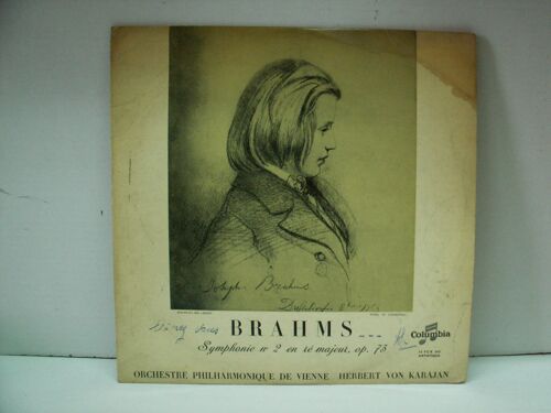 Brahms Symphonie N° 2 En Ré Majeur, Op 73 Herbert Von Karajan Orchestre Philharmonique De Vienne 33t - 30cm