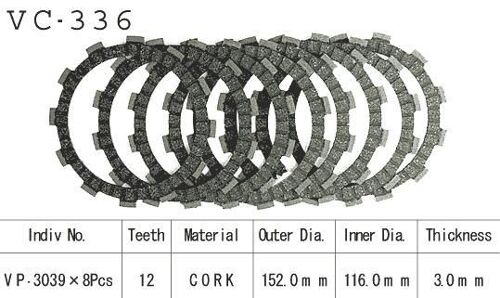 Kit Disques D'embrayage Garnis Gsf 600 Bandit 1995/2002