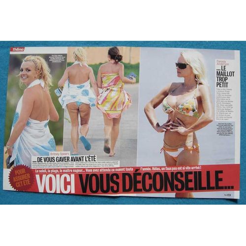 Voici N°1027, Coupure De Presse: Britney Spears, Pamela Anderson, Kimberley Stewart, Katie Holmes