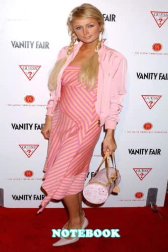 Notebook : Paris Hilton Notebook Journal Blank Ruled Writing Journal For School , Home Or Work - Thankgiving Notebook #264