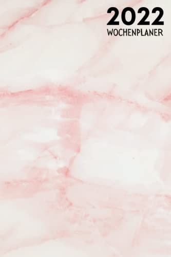 Wochenplaner: Kalender Terminplaner Organizer Mit Viel Platz Für Notizen | 2 Seiten = 1 Woche | A5 | Marmor , Marble | Geschenke Für Frauen Männer