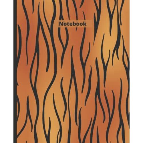 Notebook: Tiger Print Composition Notebook - College Ruled 120 Pages - Large 7.5 X 9.25