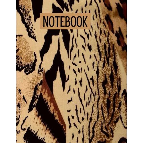 Notebook: Leopard Print Design Lined Notebook (8.5 X 11 Inches, 120 Pages)