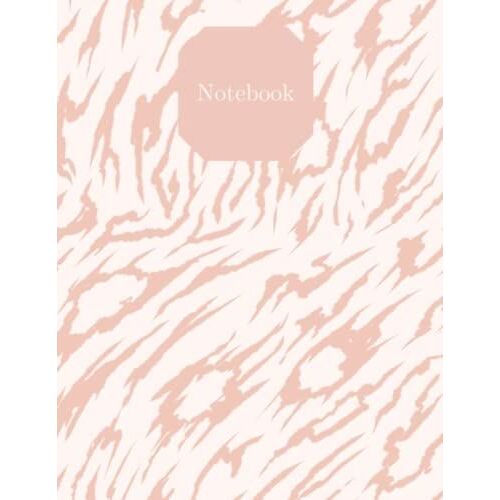 Notebook: Pink And White Composition Notebook - College Ruled 110 Pages - Large 8.5 X 11