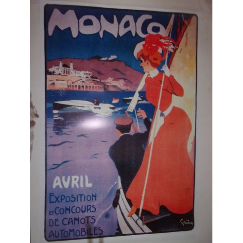 Poster Monaco Autrefois