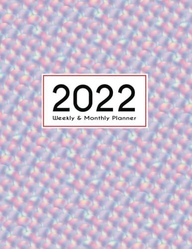 2022 Planner Weekly & Monthly 8.5x11: Rainbow Mermaid Scale 2022 Planner Calendar Journal Notebook January To December Full Year Colorful Organizer 8.5 X 11 + Calendar Views