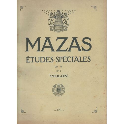 Mazas, Études Spéciales, Op. 36 N°1