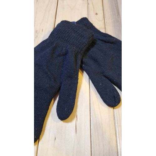 Gants Noir Doublure Épaisse Hiver  Taille Unique