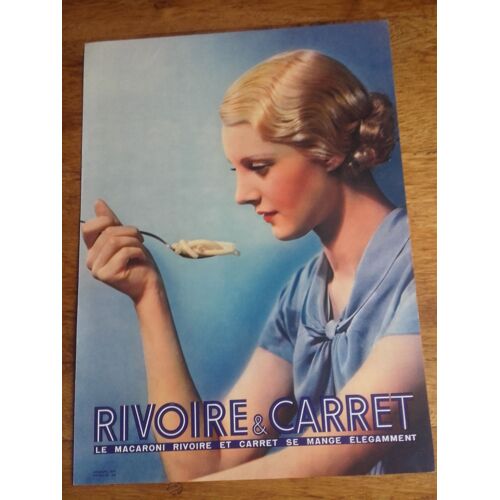 Publicité Années 1937 Dossier Publicitaire Pour Les Pâtes Rivoire & Carret Son Salon Publicitaire Et Ses Usines (Boulevard Des Italiens À Paris)