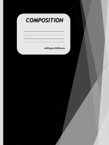 Hardcover Composition, 400pages/200sheets: Hardcover Composition Notebook For School, Home, Business, Office, 200sheets/400pages, College Ruled Paper