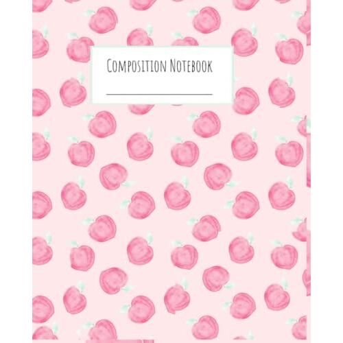Composition Notebook: Kawaii Peach Wide Ruled Paper Notebook Journal | A4 Wide Blank Lined Workbook For Teens Kids Students Girls For Home School College | Kawaii Axolotl Composition Book