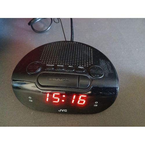 Radio réveil jvc ra f120b