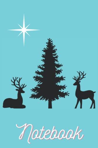 Notebook: Reindeers And Tree