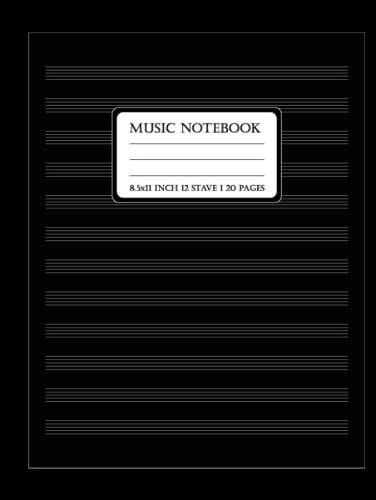 Music Sheet Notebook - Hardcover: Manuskript Paper For All Instrumental And Vocal Musicans, Composers And Songwriter. Music Writing For Kids And Adults Who Loves Music - Hardcover