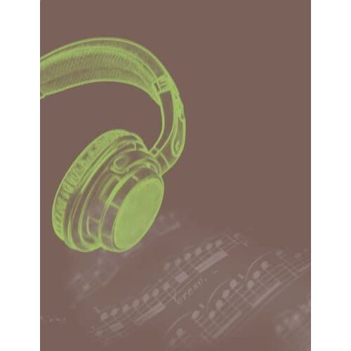 Music Notebook: Blank Sheet Music Composition Manuscript Staff Paper Notebook With Pewke Tone Cover (100 Pages 21.59 X 27.94 Cm)