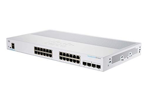 Cisco Business 250 Series CBS250-24T-4X - Commutateur - C3 - intelligent - 24 x 10/100/1000 + 4 x 10 Gigabit SFP+ - Montable sur rack