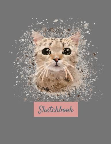 Sketchbook Notebook Journal Diary: 100 Page Notebook Blank, Sketching, Doodling, Drawing, Writing. Good For Art Classes, Artistic Gifts (Kitten, Cat)