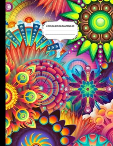 Trippy Psychedelic Notebook - Journal For Everyone Going Down The Rabbit Hole:: Large College Ruled Notebook-Journal, 120 Pages, 8.5" X 11".