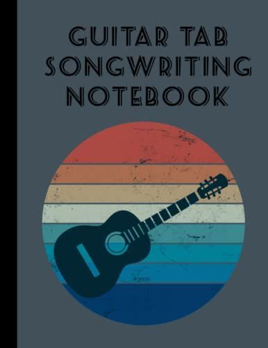 Guitar Tab Notebook: Blank Guitar Tablature Writing Paper With Chord Fingering Charts