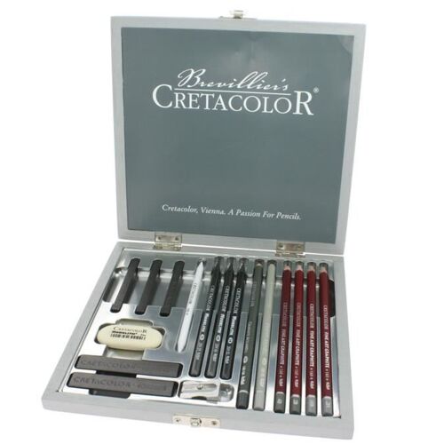 Coffret Crayon Graphite Cretacolor Silver Box