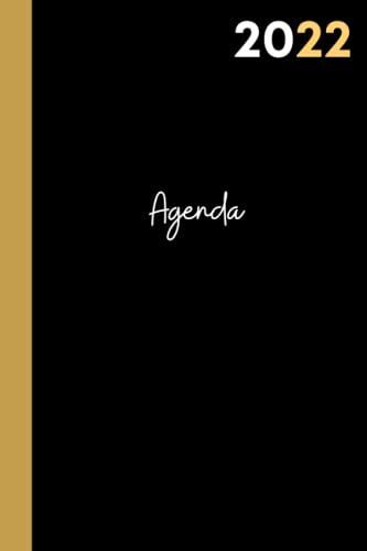 Agenda: Semainier A5 | Contacts , Citations Préférées , Mes Mots De Passe , Objectifs , Notes , ... | 2 Pages = 1 Semaine | Pour Une Parfaite Gestion Du Temps | Noir