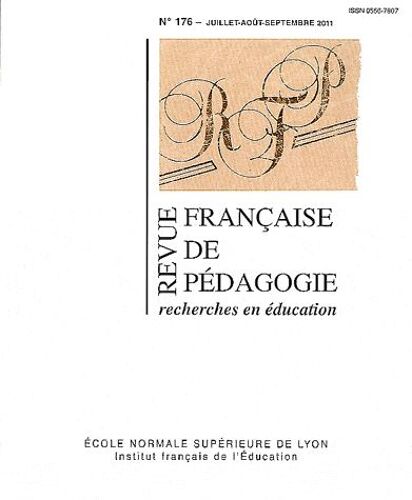 Revue Française De Pédagogie N° 176, Juillet-Août