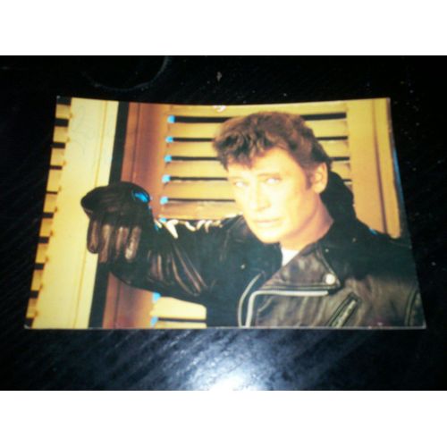 Véritable Autographe De Johnny Hallyday Sur Carte Postale