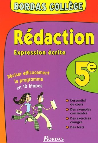 Rédaction Expression Écrite 5e