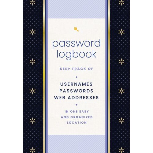 Password Logbook (Black & Gold)