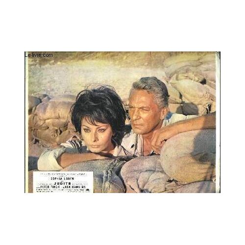 Lot De 4 Photographies D Exploitation Du Film Judith , De Kurt Unger Avec Sophia Loren, Peter Finch Et Jack Hawkins