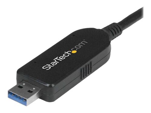 StarTech.com Câble USB 3.0 de transfert de données pour Mac et Windows - Adaptateur de connexion directe - USB 3.0 - USB 3.0 - noir